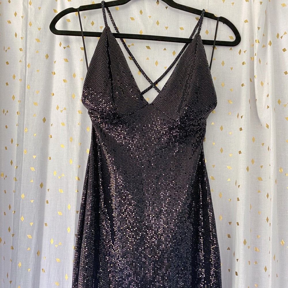 Black Sequence Cocktail Dress 🖤